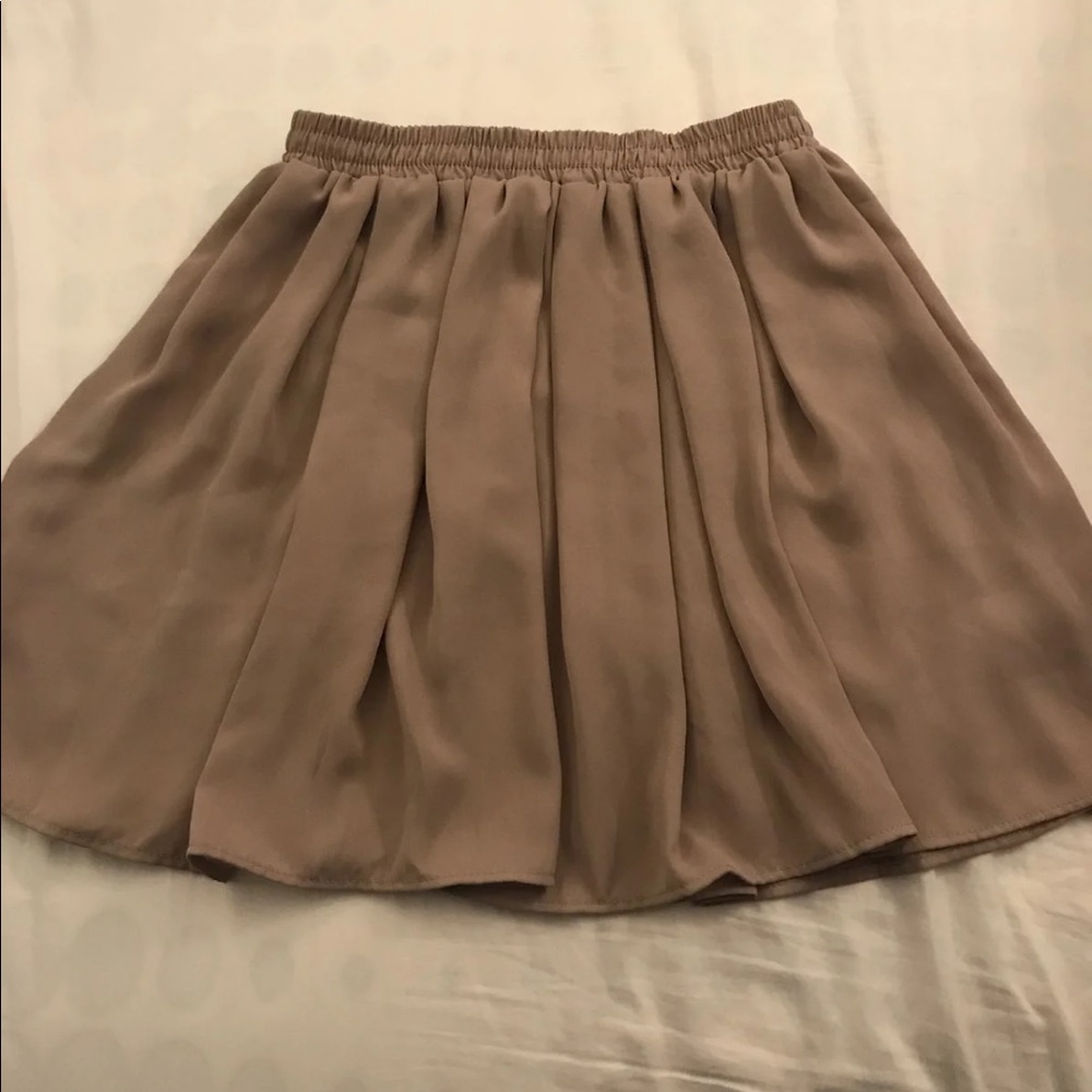 Brandy Melville Nude Skater Skirt